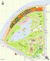 Plan du Parc de la Tête d'Or